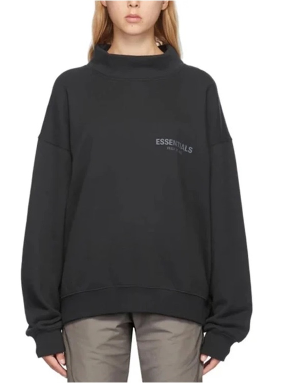 Fear of God ESSENTIALS Mock Neck Sweater- large